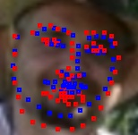 Некорректное позиционирование ключевых  точек лица при наличии бороды (по видимой границе)